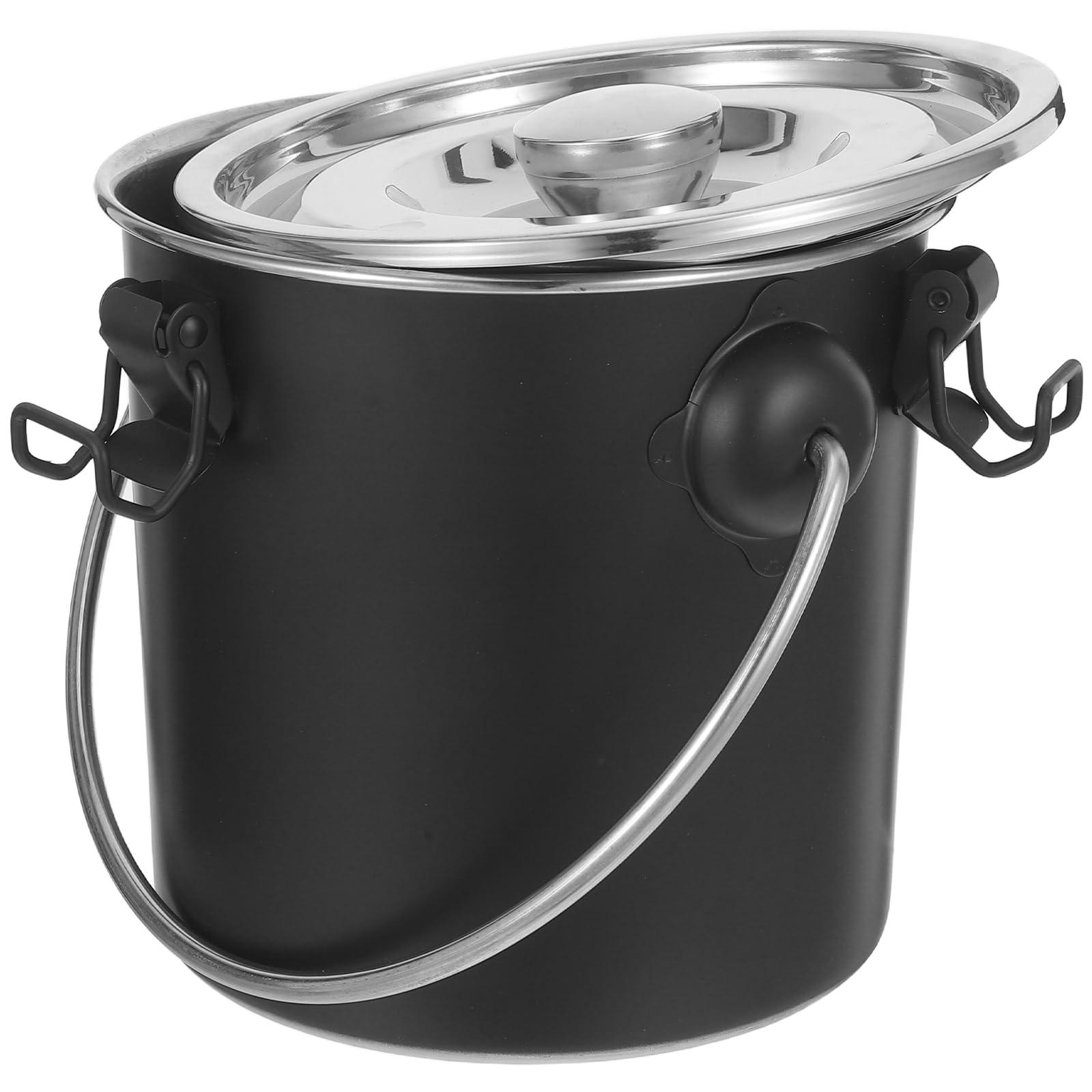 Stainless Steel Miskawka Z Zakrętką Odporny Korozję Zbiornik Do Węgla I Przechowywania Jadalnych Z Wodoodporna Pokrywą Zabezpieczony Przed Spaleniem Idealny Do Grillowania I