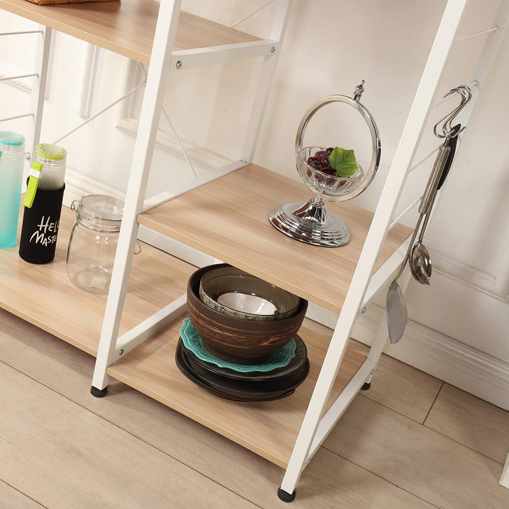 SogesHome Scaffale da Cucina Organizzatore per Cucina Supporto per Forno a Microonde per Cucina e Soggiorno, 90 x 40 x 83 cm