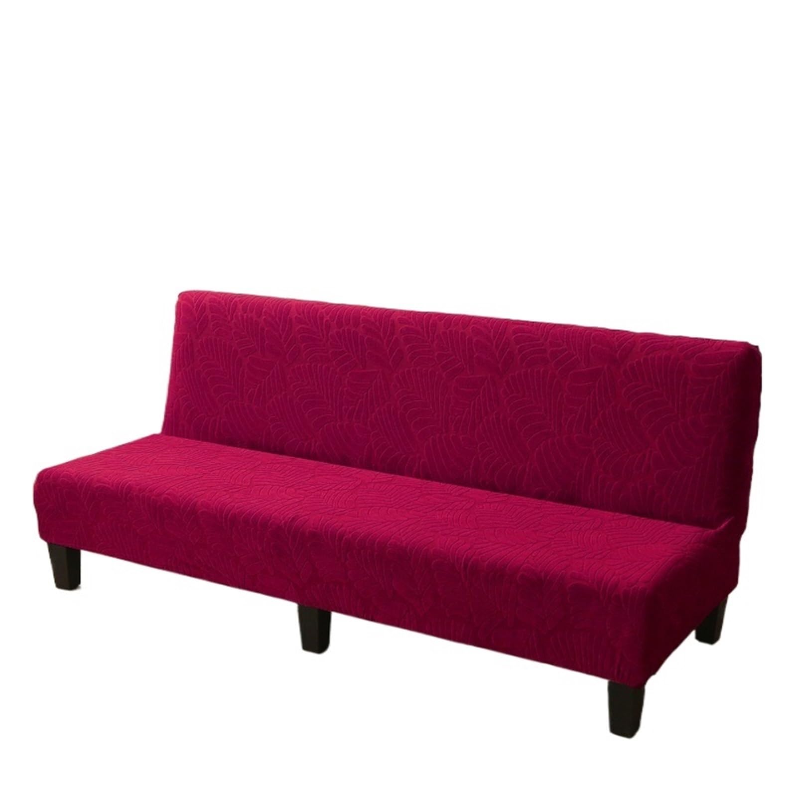 DHYUACN Armless Sofa Slipcover Armless Sofa Bed Cover Stretch Protector Spandex Jacquard Fabric Covers(Color 7,L)
