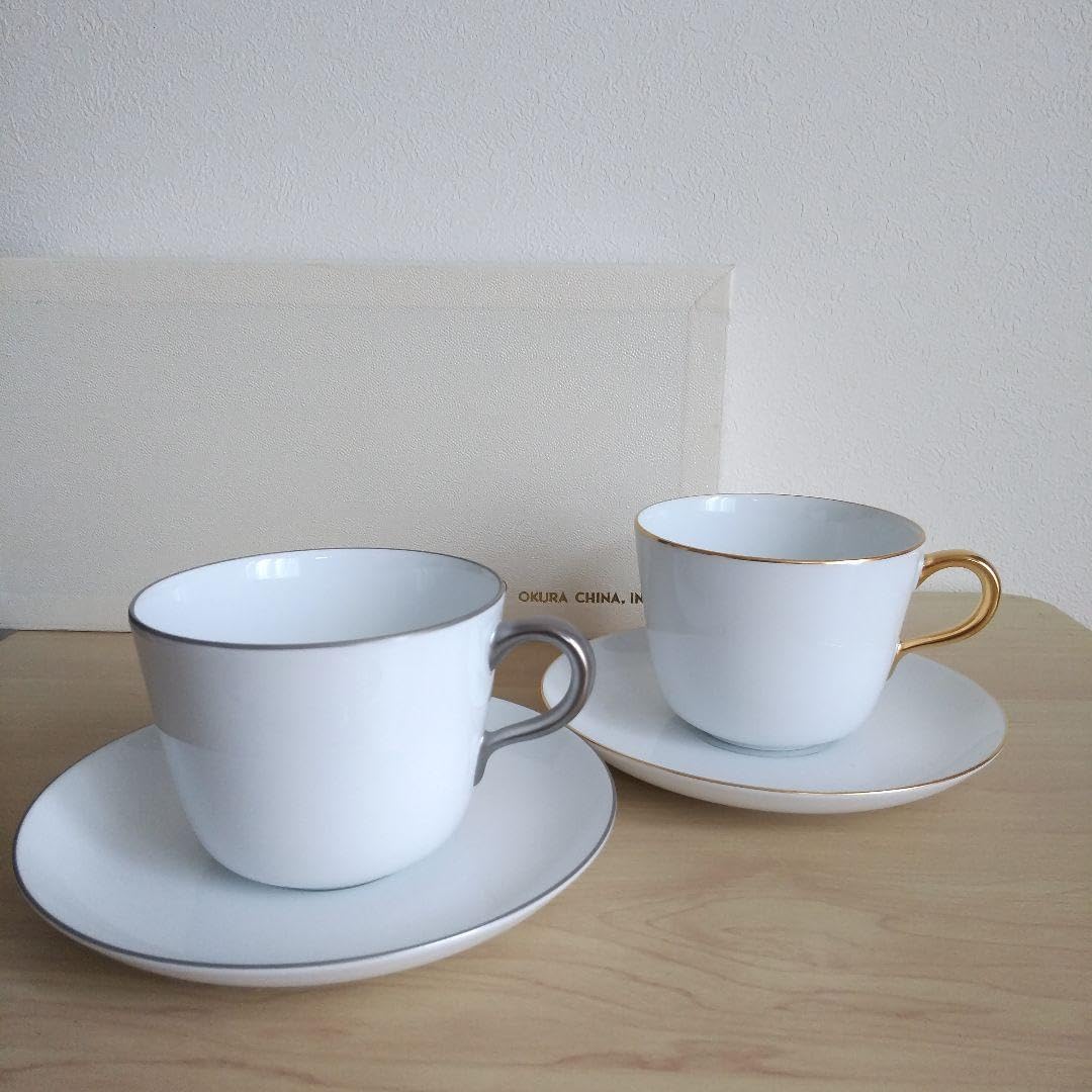 Amazon.co.jp: 大倉陶園のモーニングカップソーサーペアセット NY6B  