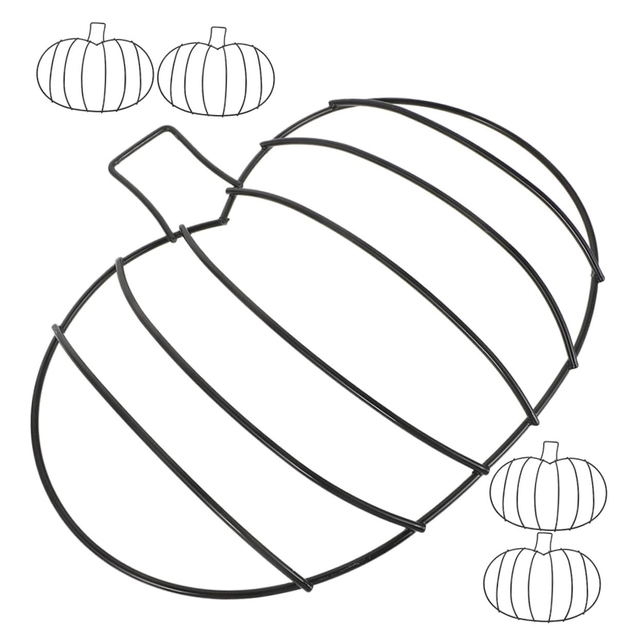 Cadre citrouille métal décoratif pour embellir votre fenêtre à Thanksgiving