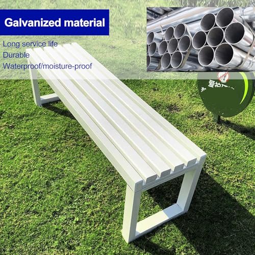 Banc d'extérieur résistant aux intempéries et structure métallique de 100cm