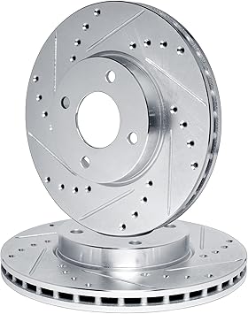 R1 Concepts Front Brake Rotors Fits 1991-1996 Ford Escort