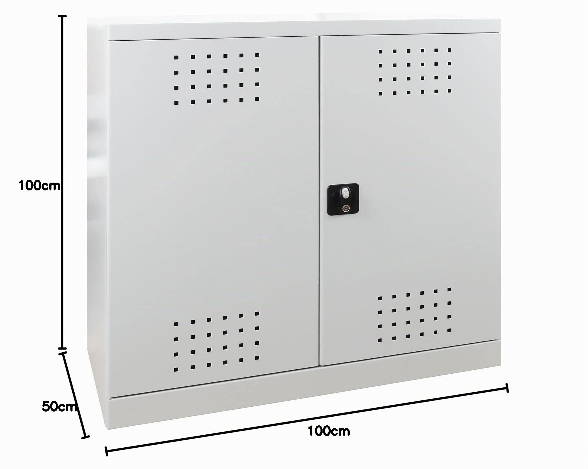 ADB Umweltschrank, Chemikalienschrank, Gefahrstoff-Schrank, Arzt 1000x1000x500 mm, Hergestellt in der EU | Für Chemikalien, Reinigungsmittel & Gefahrstoffe in Werkstatt, Labor & Praxis; als Chemie-, Arzt- oder Lagerschrank, Stahl