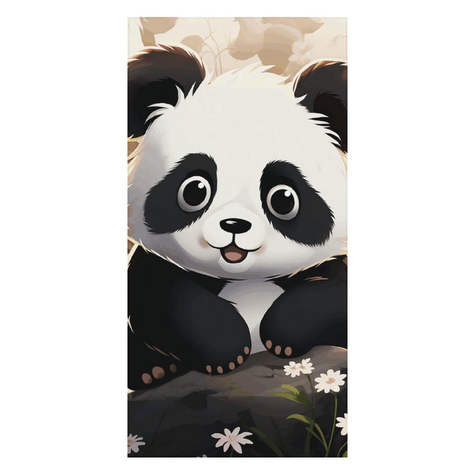 QMKFWT Panda Animal Beach Towels Extra Large, Quick Dry Absorbent Multipurpose, Oversized Beach Towel, Sand Free Foldable Lightweight, Travel Towel, for Beach Pool Camping Travel Vacation, 63x31.5 in