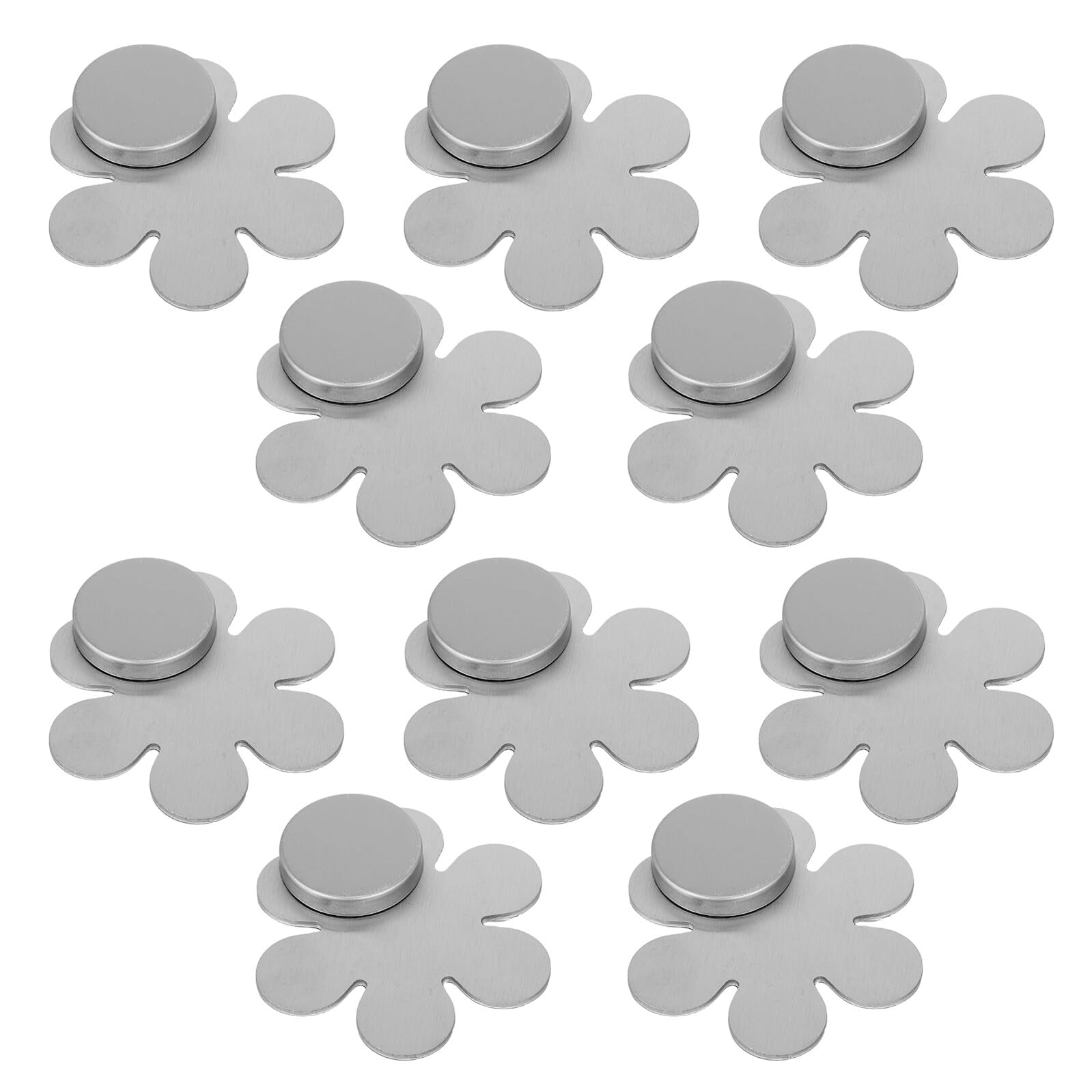 TOYANDONA Magnetische Tischdeckenbeschwerer aus Edelstahl 6,9cm Windfeste Tischgewichte für Outdoor Picknicktische Blütenförmige Gartentischgewichte 10 Stück