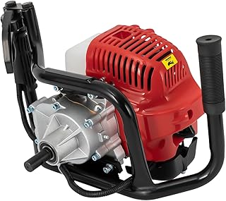 52cc Auger Post Hole Digger 2 Stroke Petrol Gas Powered Earth Digger, Single Cylinder Air-Cooled Earth Digger Engine for F...