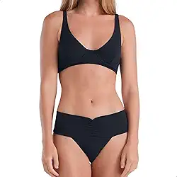 Biquíni Meia Taça Cós Alto UV 50+ Aloe Vera Praia Verão She