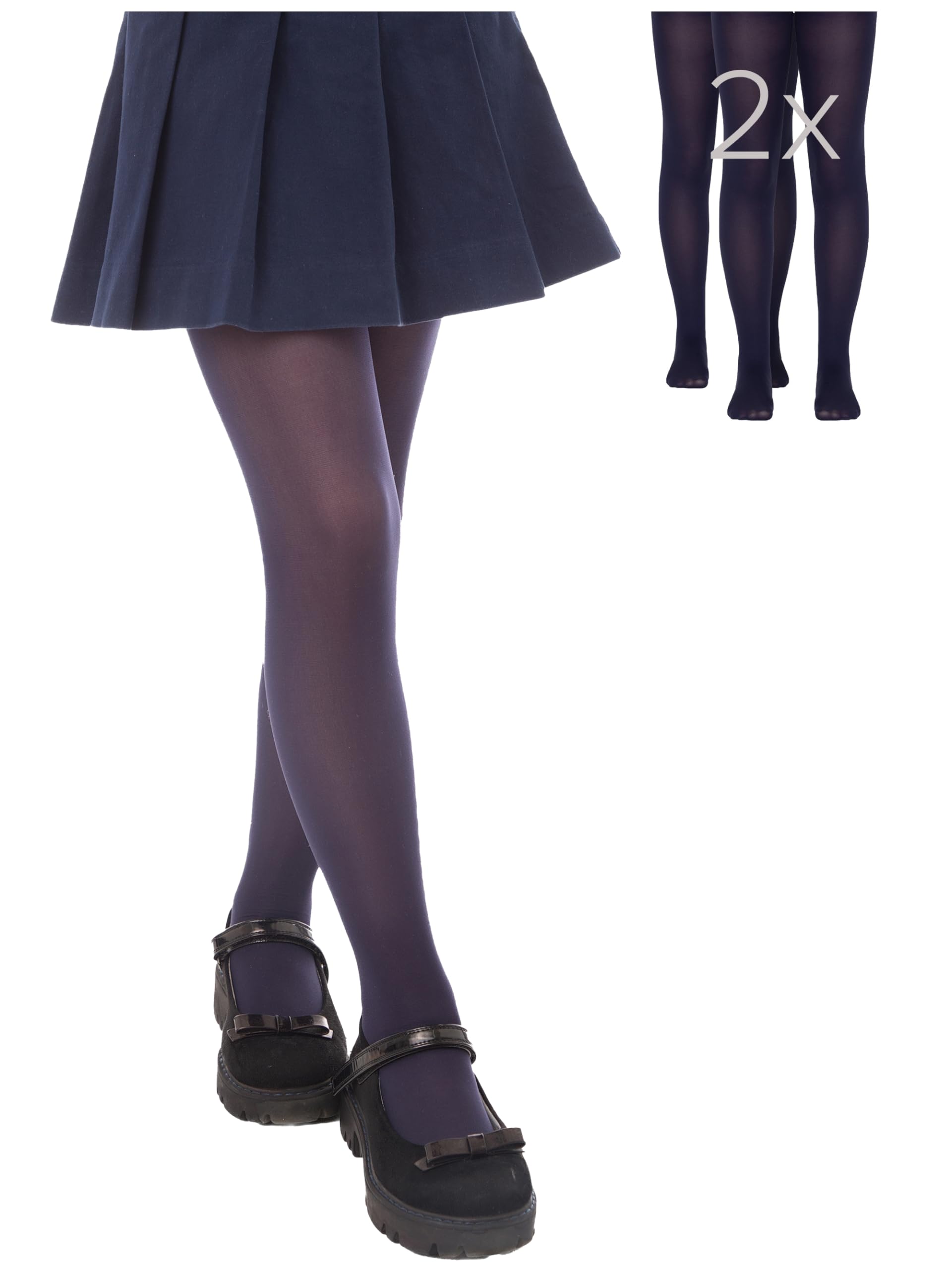 Collant Bambina PRINCESS - Microfibra, Opachi, Morbidi, Elastici, Taglie 104-152, Vari Colori - Foto 13