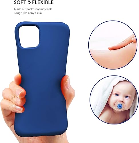 Miniatura 5 de ZUSLAB Nano Silicone Case Compatible with Apple iPhone 12 iPhone 12 Pro, Liquid Silicone Rubber Shockproof Bumper, Soft Full Protection Cover -