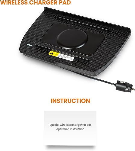 Miniatura 6 de GOMODIFY Cargador inalámbrico de carga rápida de 15 W con imán para Honda Civic 10 2016-2021, enchufe para encendedor de cigarrillos, apto para