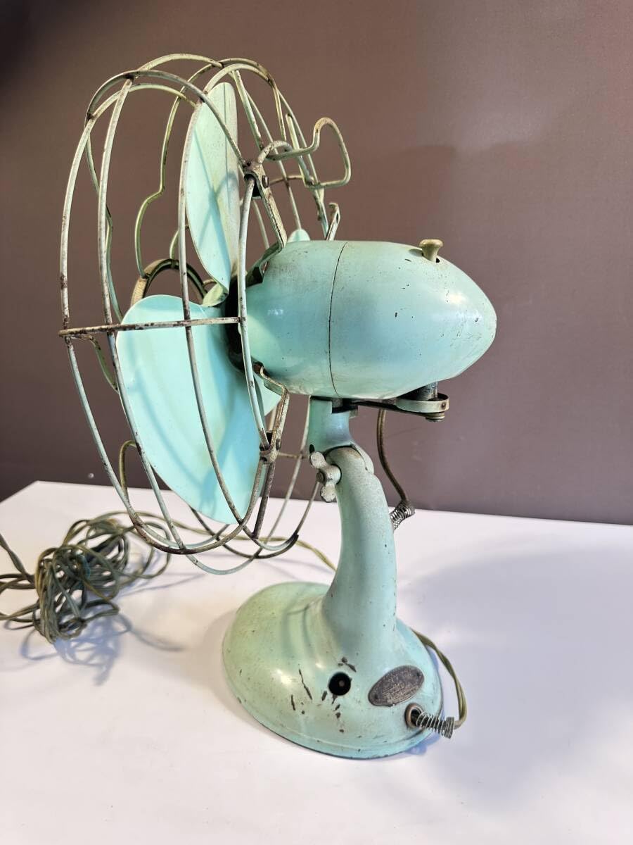 三菱 鉄製 扇風機 アンティーク 昭和レトロ