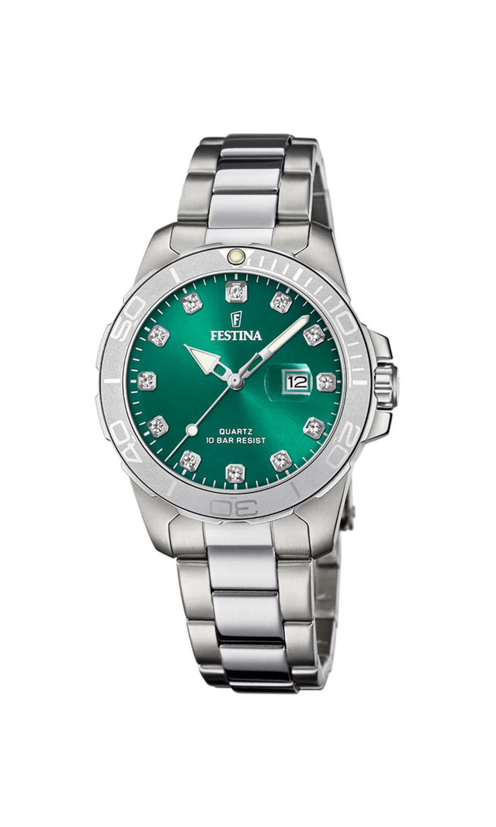 Festina Women's F20503-7 Boyfriend 35mm Quartz Watch in Silver