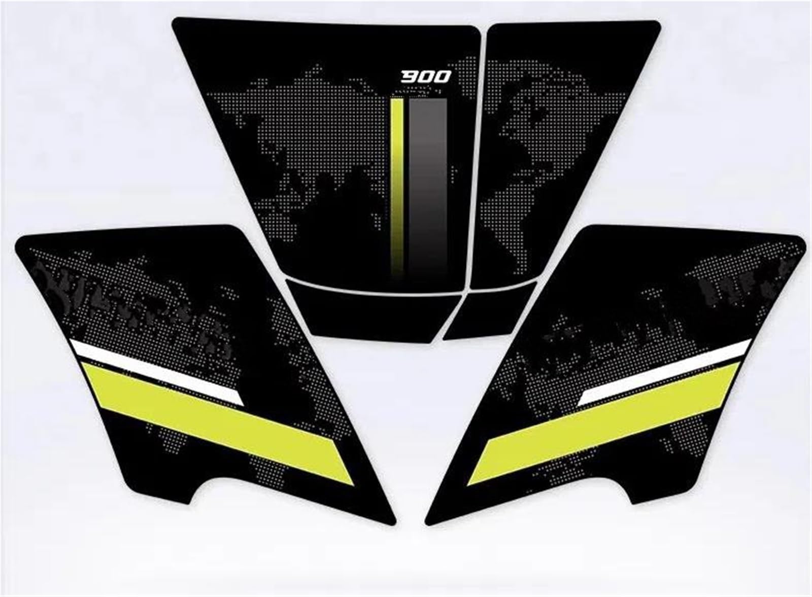 for F900GS 2025 Motorcycle Body Fairing Sticker Tank Pads Gas Grip Traction Protector Fishbone Tank Pad(Color8)
