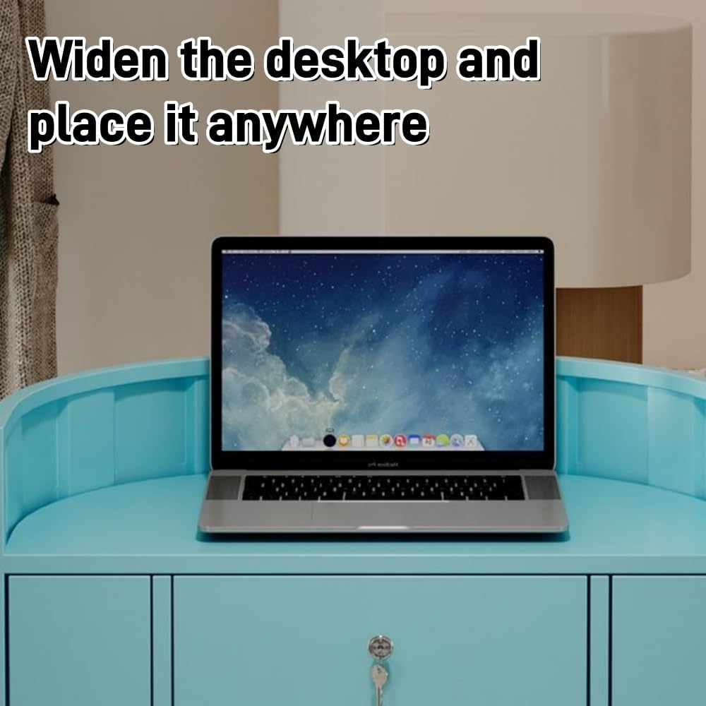 Modern Front Desk Reception Counter with Lockable Drawer, Retail Office Table, Cash Register Stand for Shop, Supermarket & Hotel - Light Gray, 60cm/23.6in