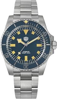 Professional Diver Watches for Men, NH35 Mechanical Watch WD1969 Domed Sapphire Crystal Mens Wristwatch 300M Waterproof Luminous Watch