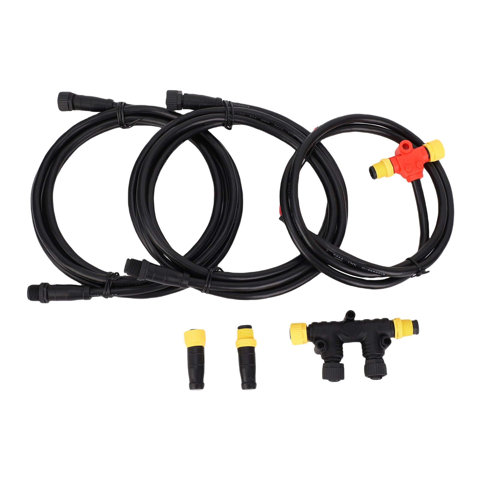 Kit de Inicio NMEA 2000, Cables Troncales de Grado Marino para Monitoreo de Datos del Motor, Plug and Play para Lowrance y Simrad