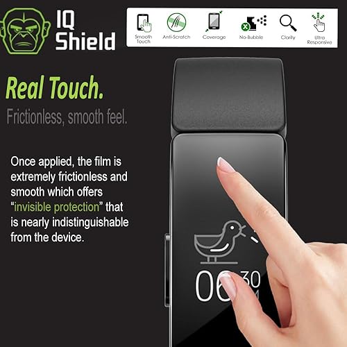 Miniatura 4 de IQShield Protector de pantalla compatible con Fitbit Ace 3 (paquete de 6) película de TPU transparente antiburbujas