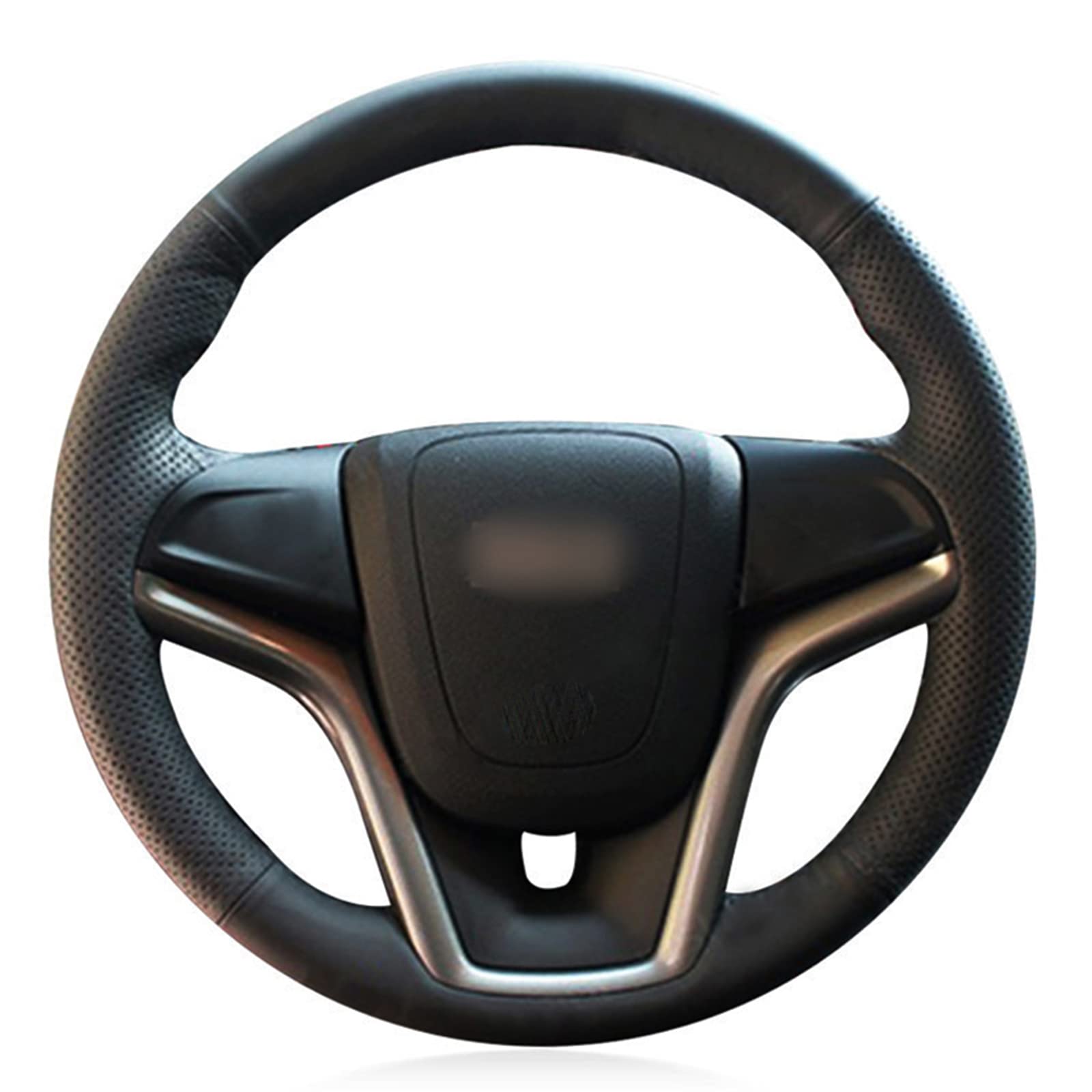 Hand-sew steering wheel cover for Chevrolet Malibu 2011-2018 for Volt Camaro 2011-2015 Aveo 2016-2018 Black Leather Hand Sew Car Steering Wheel Cover