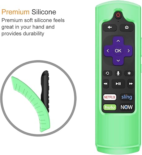 Vista 57 de CaseBot Funda para Roku Voice Remote RCA1R/RCAL7R, Express HD/4K+, Ultra LT Enhanced Voice, Express 3930, Premiere+ 3921, Streaming Stick+ Remote