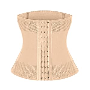 Uwufex Waist Trainer Corset For Women Tummy Control Workout Hourglass Shaper Girdle Waist Cincher With Steel Bones