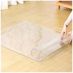 LXLZYXSF Clear Desk Chair Mat for Laminate Hardwood Floor Vinyl Rug Cover Rectangular Furniture Pad w Adhesive Spots