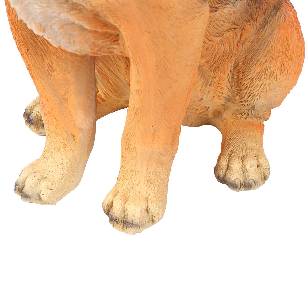Resina Wolfdog Yard Decor, Resina Simulazione Dog Yard Decorazioni Statue da Esterno Resina Pastore Tedesco Decorazione da Giardino Statue da Giardino Animali, Regali di