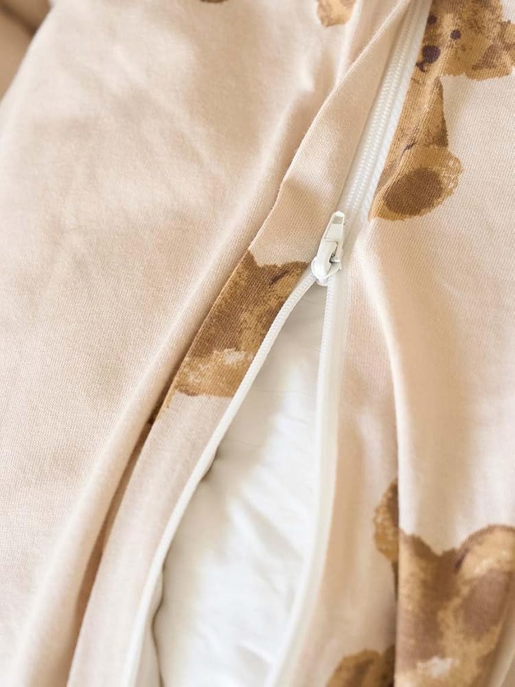 Amazon.co.jp: [ジェラート ピケ] Sleep ベア柄掛けカバー(ダブル