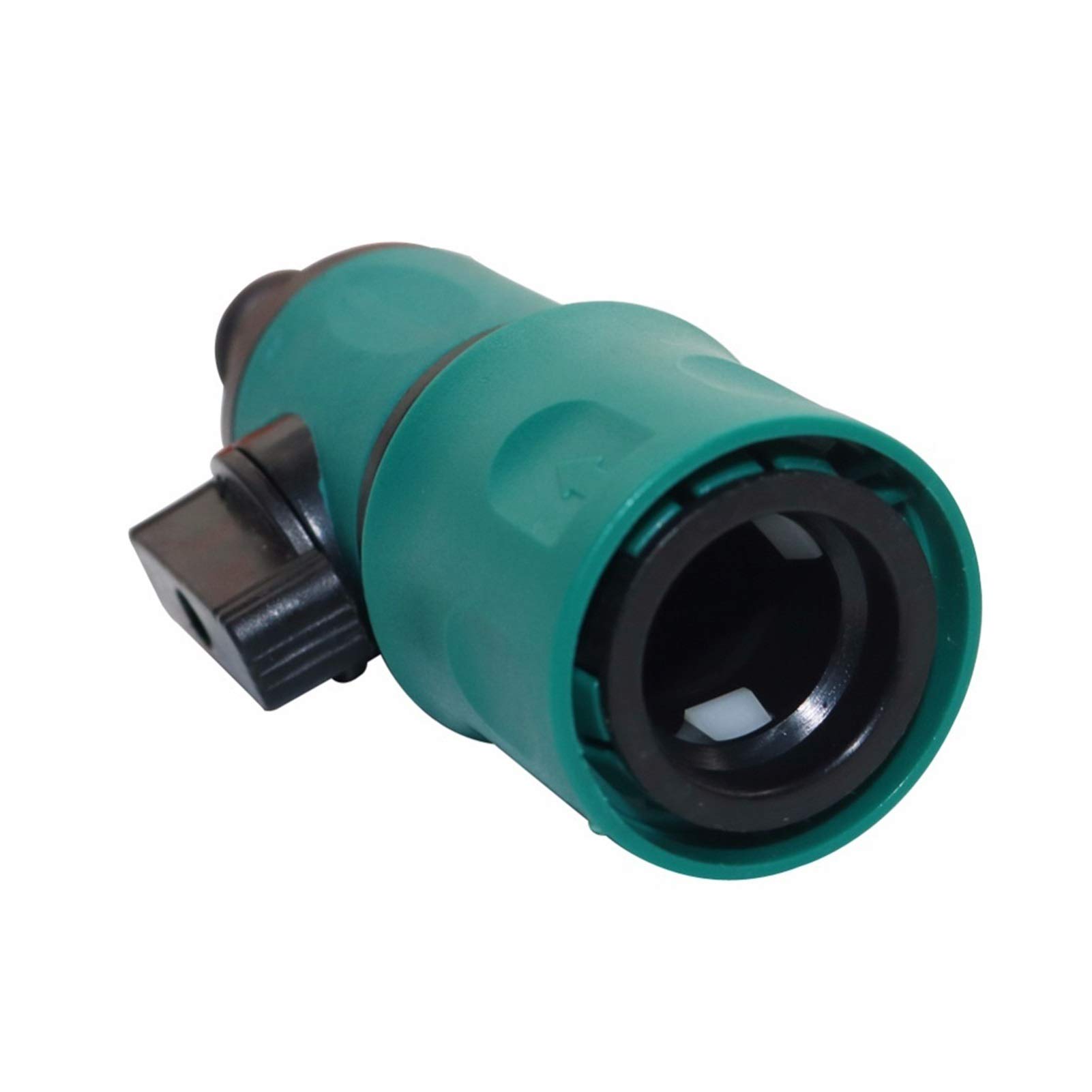 Adaptador de fontanería de jardín 10 conexiones de PC para tuberías de agua con válvula Conector de manguera de jardín Conector de interruptor para sistema de riego