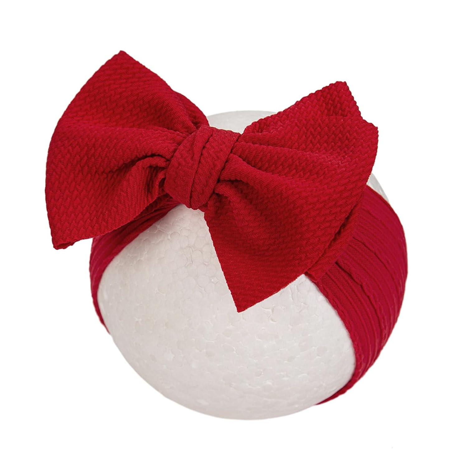Christmas Baby Girl Bows Soft Stretchy Nylon Headbands Elastic Hairbands Big Baby Bows Hair Accessories for Newborn Infant Toddler Kids