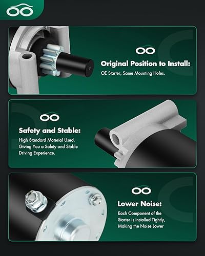 Miniatura 4 de SCITOO Arrancadores SAB0157 5801N aptos para tractores Toro-Garden GT2100/GT2200 2006-2008 GT2300 2006 2006 Tractores-Lawn LX425 2007/LX468