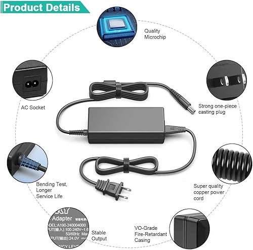 Miniatura 5 de HKY - Fuente de alimentación ResMed AirSense 10 de repuesto 24 V, adaptador de CA para máquina AirStart 10 CPAP, AirCurve 10, Lumis VPAP BiLevel
