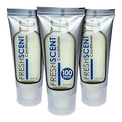 Freshscent Conditioner 1oz (100 Pack) Hotel Travel Size, Bulk Amenities and Toiletries for Hospitality