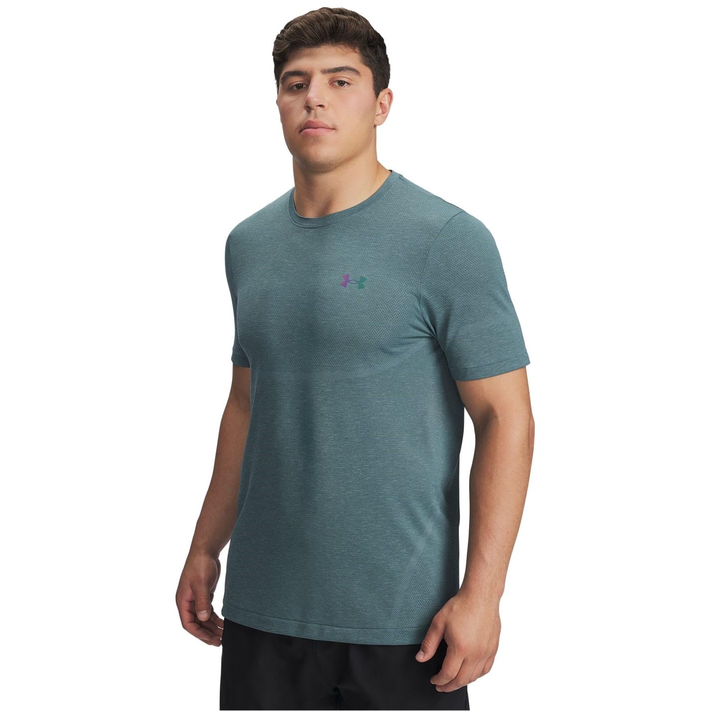 Under Armour Men's Ua Vanish Elite Seamless Short Sleeve - Jasper Blue - L