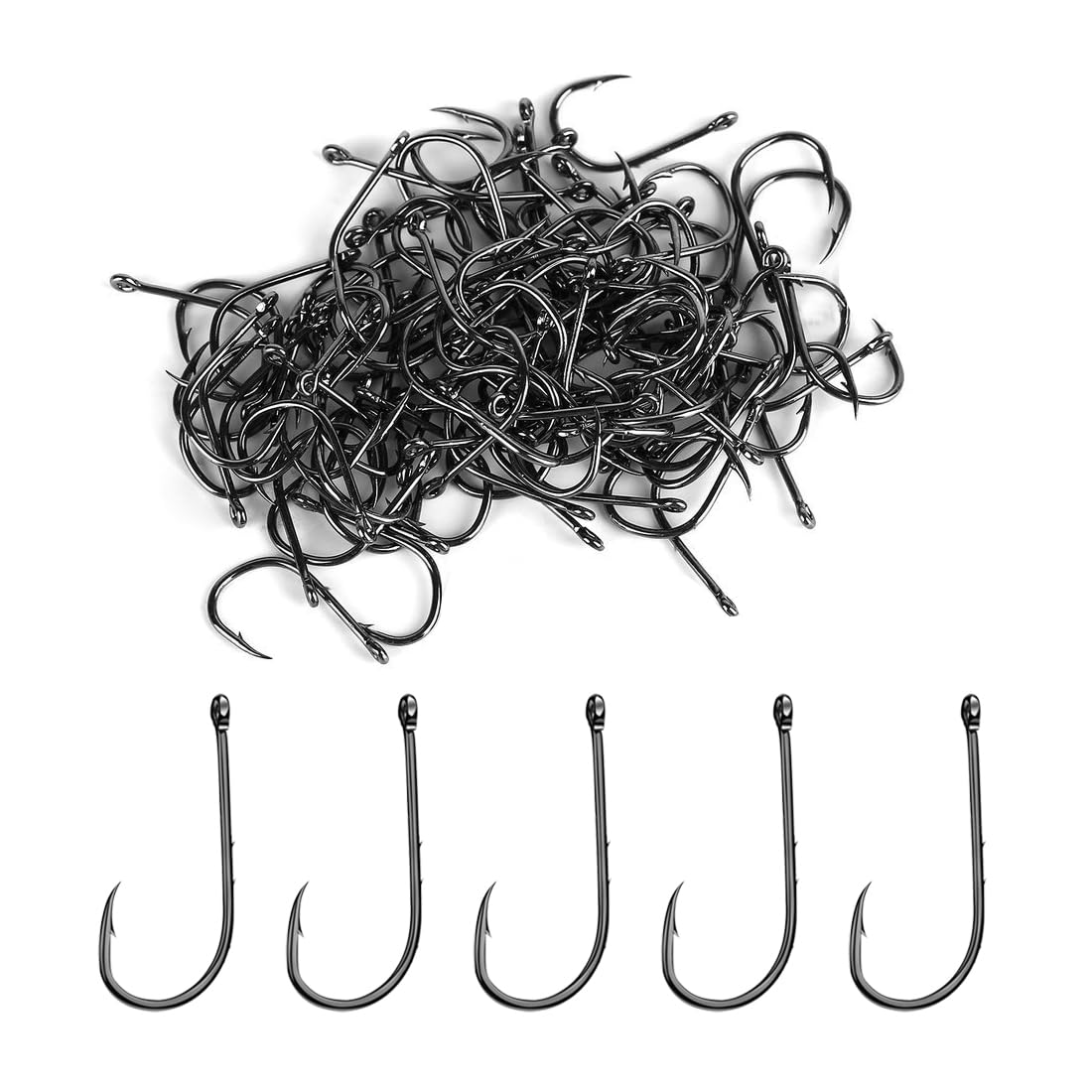 Lot De 500 Hameçons De Pêche En Acier Carbone Avec Ardillon