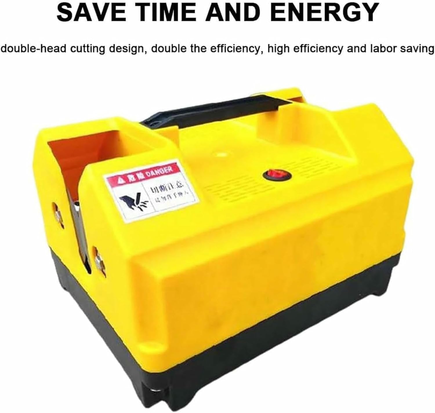 Electric Garlic Cutter & Root Remover Machine-Double Head Onion & Garlic Stem Cutter - for Garlic,Onion,and Small Roots