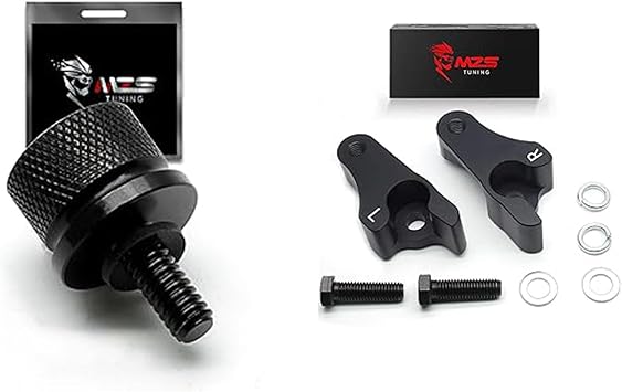 MZS Motorcycle Seat Bolt Screw + Motorcycle Lowering Kit 2" Rear Compatible with Road King
