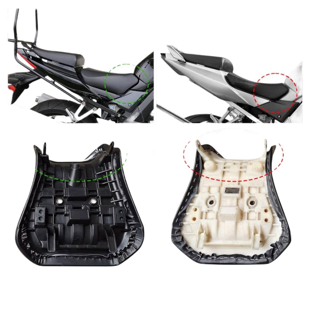 Kompatibler schwarzer Fahrer- und Beifahrersitz für SV1000 2006-2007 SV650 2005-2012 Motorrad-Ersatzteile