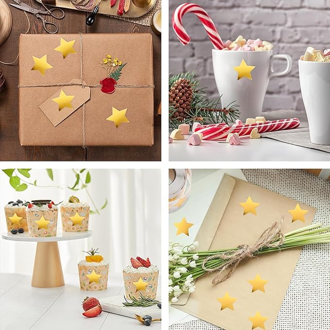Pegatinas de estrellas Doradas para Niños, Gold star stickers, 1 Unidad - imagen 6
