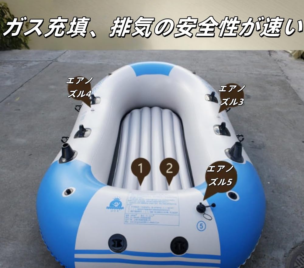 Amazon.co.jp: pisipe ゴムボート PVC 厚く インフレータブルカヤック