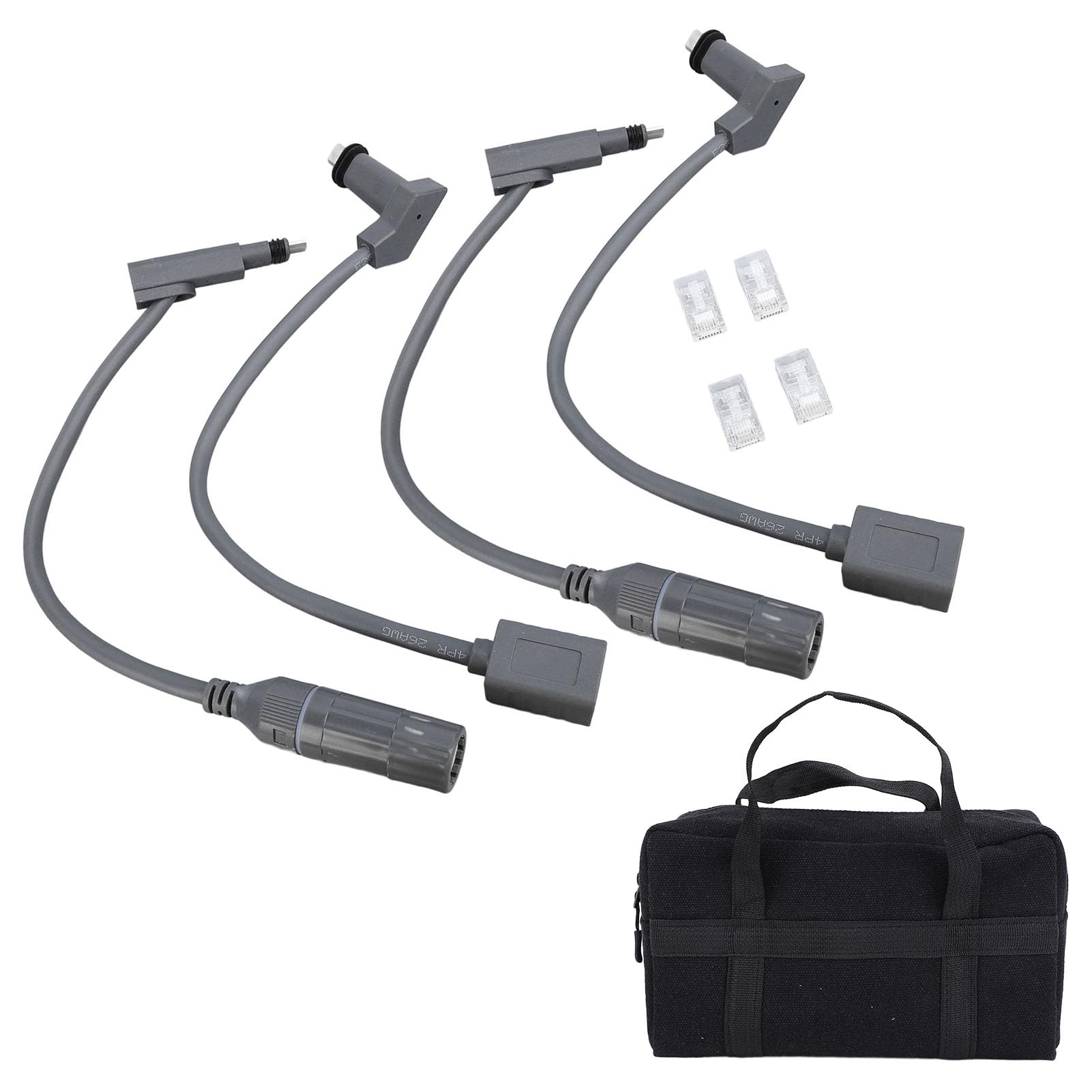 Hidyliu Cable Adaptador SPX a Conector RJ45, Conector Impermeable de 1200Mbps para Uso en Interiores y Exteriores, Paquete de 4