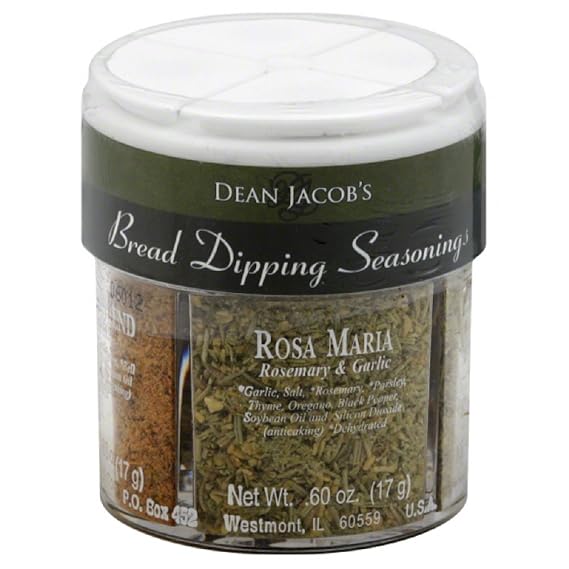 Dean Jacob's Bread Dipping Seasoning, 4 Flavor Variety Pack, 2.4 Ounce