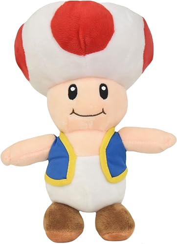 Mario Bros - Peluche de personaje de sapo (14 pulgadas)