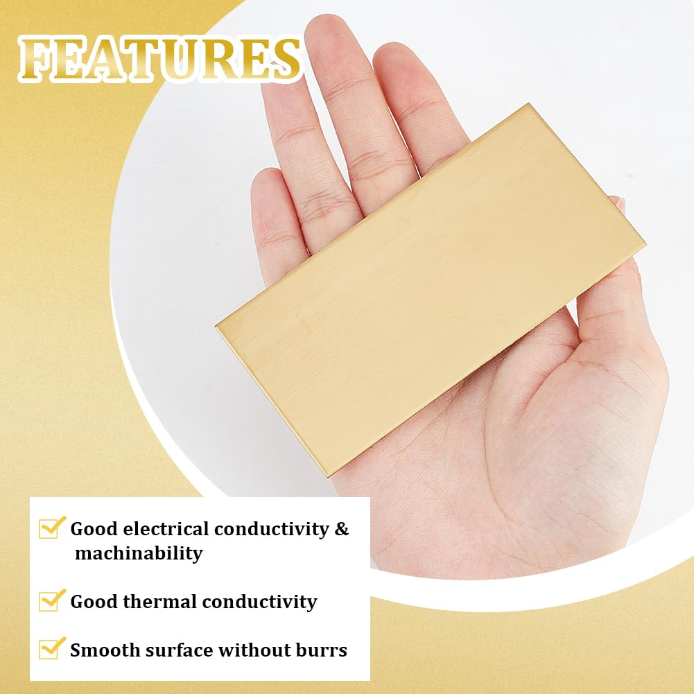 Brass Sheet 12x2 Inch Gold Brass Sheet 2mm Thick Rectangle Raw Brass Sheet Material Rectangle Metal Brass Sheet Blank Metal Sheet Metal Stamping Mode