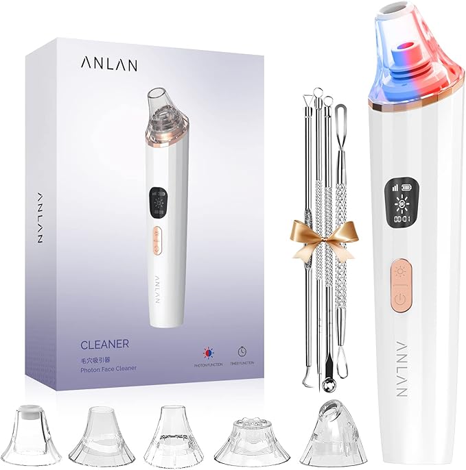 Blackhead Remover Pore Vacuum, ANLAN Upgraded Facial Pore