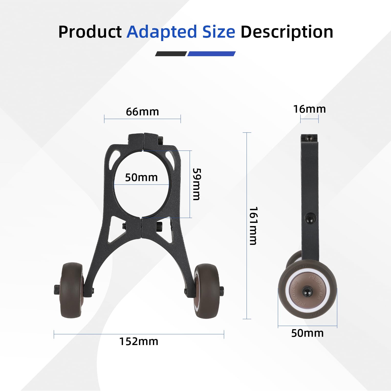 Ulip Support pliable pour scooter électrique Xiaomi M365 1S Pro Pro 2 - Pour roue auxiliaire Xiaomi 3/4 Lite