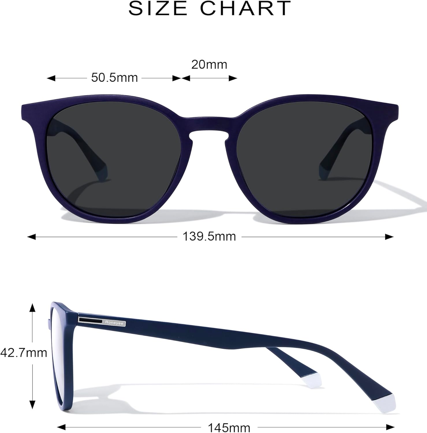 Polarized Womens Round Sunglasses Retro Trendy Sun Glasses UV protection Shades Square Vintage - Image 4