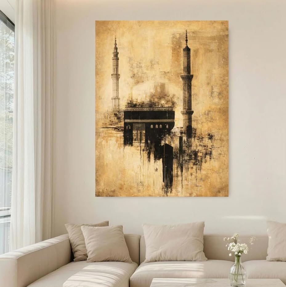Tableau mosquée moderne 20x30 cm pour habiller un mur vide sans encombrer - 4