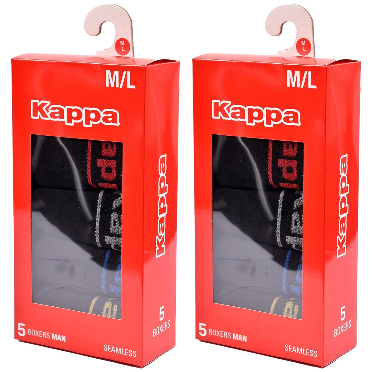OZABI Kappa - Boxer da uomo Seamless – Biancheria intima traspirante e anti-irritazione – vestibilità classica, in vita elastica confortevole
