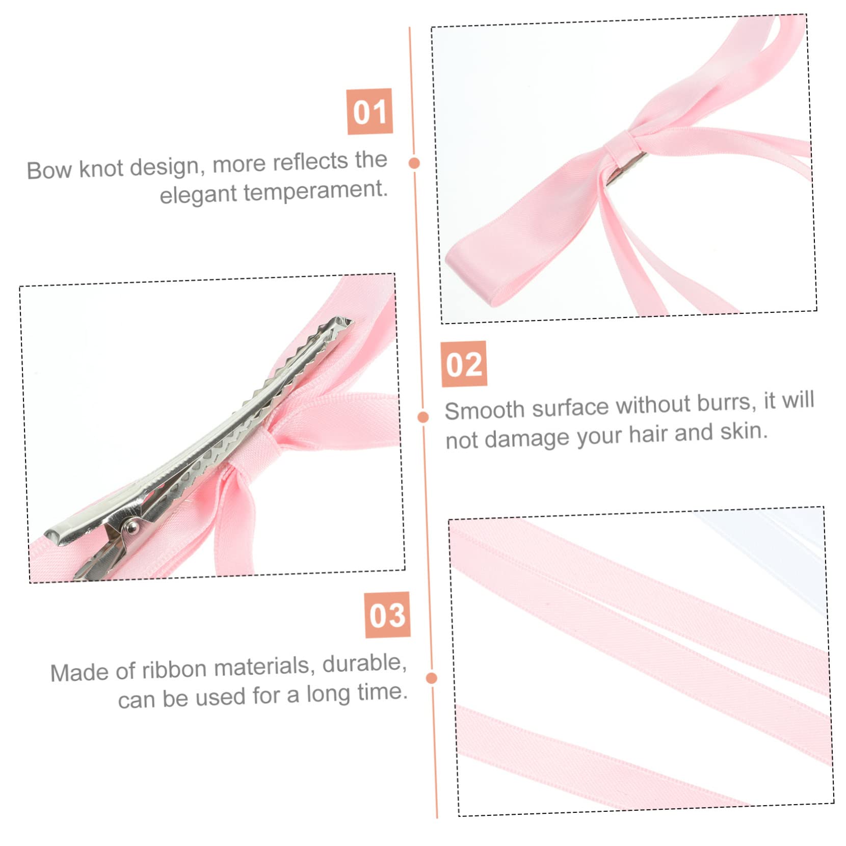 ABOOFAN 16stücke Haarklammern Mit Schleifen Und Ripsband Für Frauen Elegante Haaraccessoires Für Hochzeiten Bälle Geburtstagsfeiern Und Mehr Leicht Und Langlebig Für Langes Haar